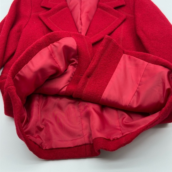 Women’s Pendleton Red 100% Merino wool blazer NWT Large - Picture 7 of 11